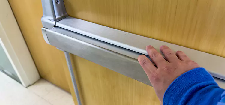Installing a Push Bar on a Door Boca Raton